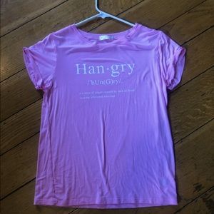 Pink “Hangry” t shirt XL